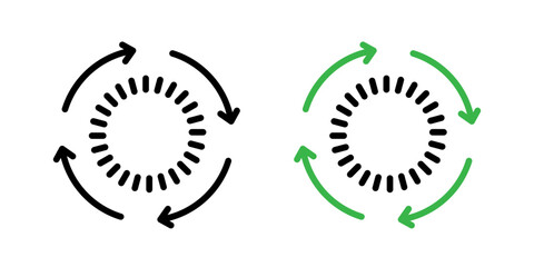 Sequential process icons collection