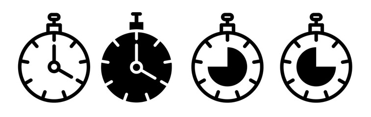 Stopwatch icons collection