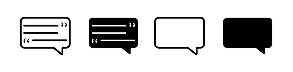 Testimonial icons collection