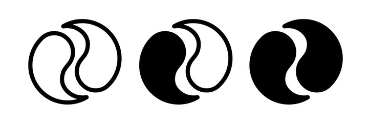 Under the eye patches icons collection