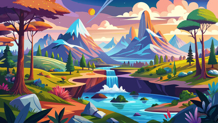 Harmony of Earth's Majesty: Captivating Vistas and Serene Landscapes Unveiled in the Eternal Dance of Nature's Splendor, A Visual Ode to the Magnificence of our