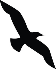 Bird clip art design on plain white transparent isolated background for card, shirt, hoodie, sweatshirt, apparel, card, tag, mug, icon, poster or badge