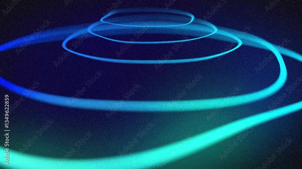 Poster mesmerizing abstract blue lines creating swirling patterns in digital art animation