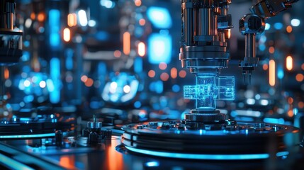 Futuristic Tech: Advanced Robotic Manufacturing Process