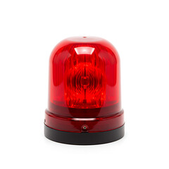 Red rotating emergency warning beacon light for vehicles