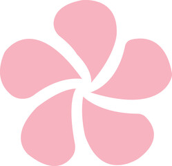 Flower clip art design on plain white transparent isolated background for card, shirt, hoodie, sweatshirt, apparel, card, tag, mug, icon, poster or badge