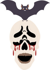 Halloween, Halloween Skull Bat