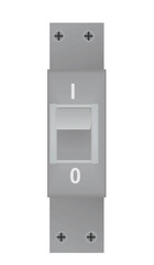 Switch circular breaker. vector illustration
