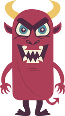 Halloween, Angry Cartoon Devil