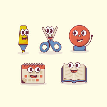 stabilo scrissor bell calendar book read groovy character