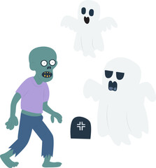Halloween, Zombie, Ghosts,