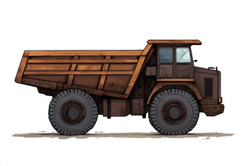 Obraz premium mining dump truck