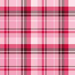Seamless pattern with pleasant pink colors for plaid, fabric, textile, clothes, tablecloth and other things. Vector image.