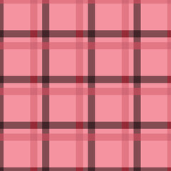Red and White Plaid Tartan Seamless Pattern. This is a classic plaid pattern suitable for shirt printing, backgrounds and textiles