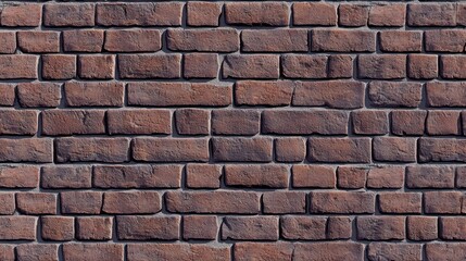Obraz premium Rustic brown brick wall texture, outdoor building background, design element