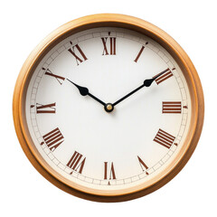 wall clock isolated on white