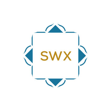 SWX Letter logo design template vector.