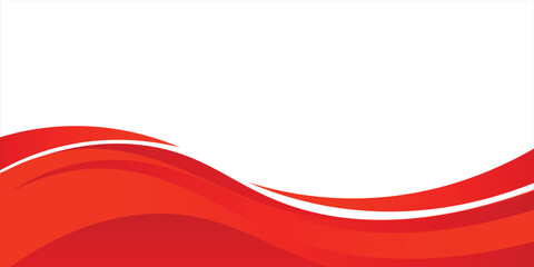 Vector red line background curve element with white space for text and message design art overlapping layers  vector