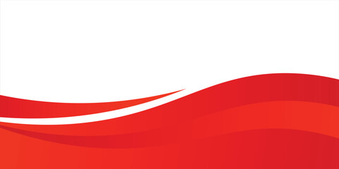Vector red line background curve element with white space for text and message design art overlapping layers  vector