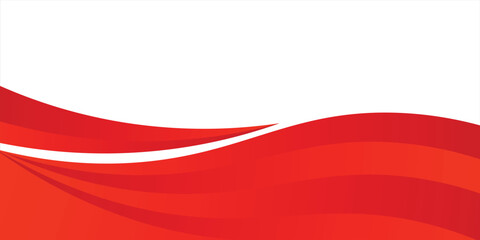 Vector red line background curve element with white space for text and message design art overlapping layers  vector