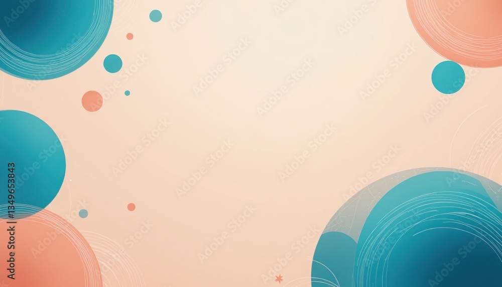 Aufkleber dynamic abstract design digital space graphic visuals creative environment modern perspective concep