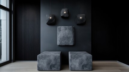 Modern Minimalist Interior Design with Textured Elements