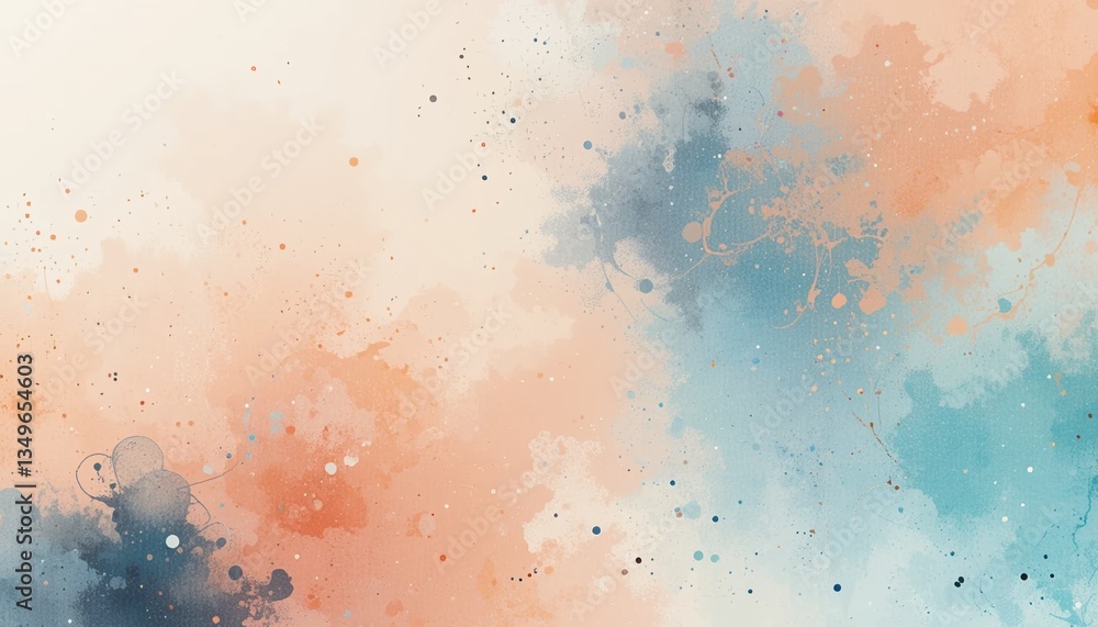 Aufkleber artistic explosion of color abstract canvas digital artwork bright and soft environment creative per