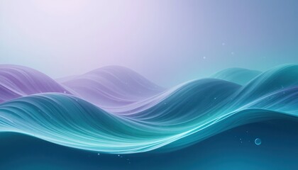 Serene ocean waves coastal landscape abstract digital art calm environment aerial view tranquility and nature
