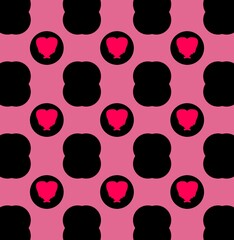 seamless pattern with hearts