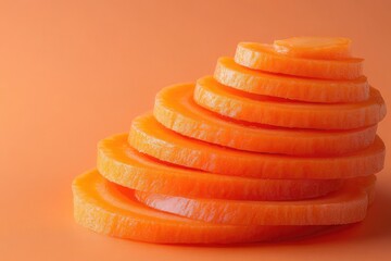 slices of carrot.