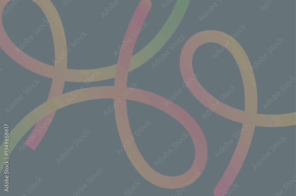 Poster gradient colors lines with smooth shapes pattern abstract vector design elements for backgrounds, pa