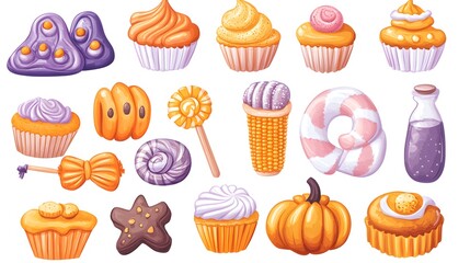 Spooky Halloween Candy Collection: Assorted Sweets for Festive Treats