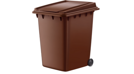 trash can isolated on white background