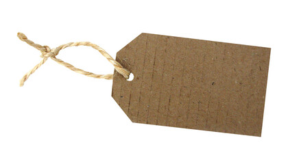 recycled paper label / transparent background
