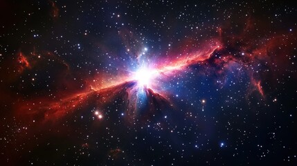 Fototapeta premium Cosmic explosion in a nebula