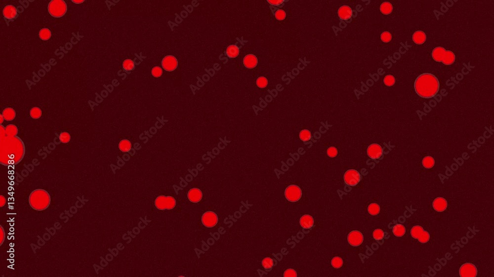 Poster dynamic abstract red circle background animation for presentations and creative projects