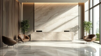 Modern Luxury Reception Area