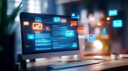 Engaging Newsletter Design Tips for Digital Marketing Home Office Graphic Content Modern Environment Creative Perspective Newsletter Strategies