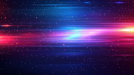 Abstract Space Background with Light Streaks