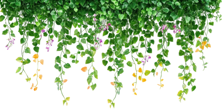 green leaves on white background