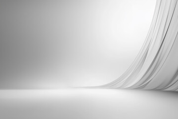 Smooth white silk desktop background