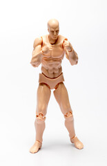 Models of people performing various poses