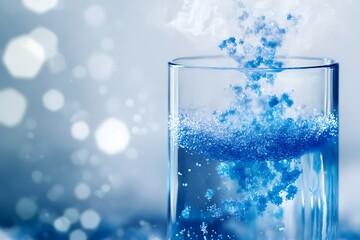 Intriguing Chemical Reaction in a Glass