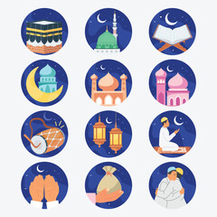 Eid Mubarak and Ramadan Vectors that are suitable for any project. Perfect for websites, mobile apps, books, social media, infographics, flyers, print, banners, posters, and many more.