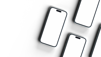 Top View Smartphone Mockup – Transparent & Editable for UX/UI Concept Design.