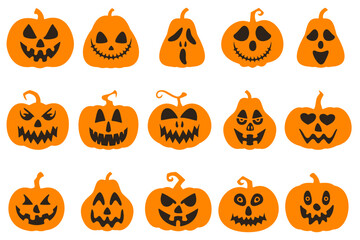 halloween pumpkin on white background