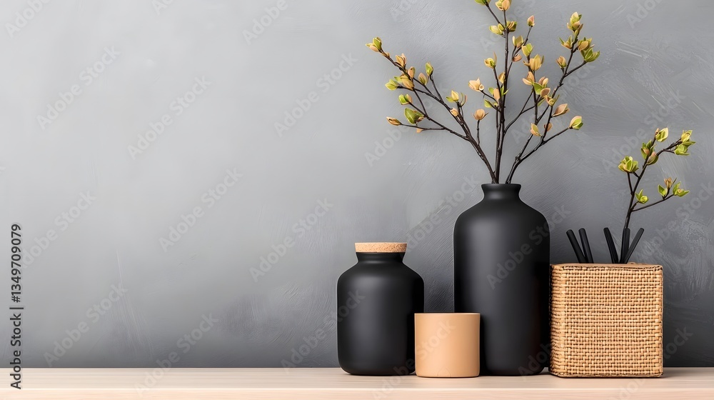 Poster curated collection of stylish storage solutions including cardboard crates woven wicker baskets and 