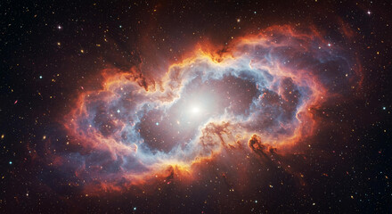 Breathtaking Cosmic Nebula Star Birth Celestial Clouds Galactic Dust and Glowing Stars