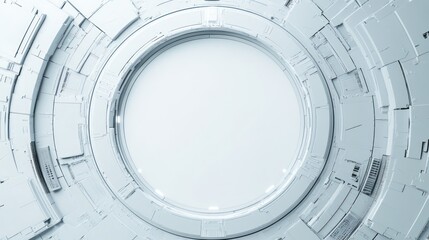 Abstract futuristic circle design background for product display