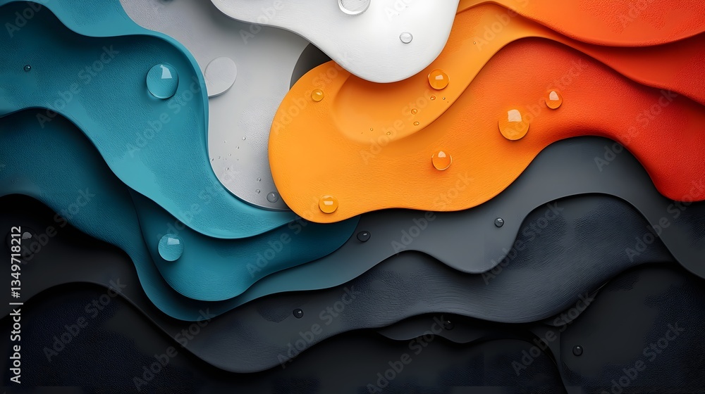 Poster enchanting rainfall pattern map dynamic fluid topographic data visualization generative abstract dig